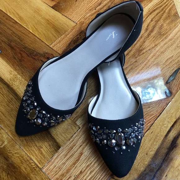 Simply Vera Vera Wang Shoes - Simply Vera Wang D’Orsay embellished flats